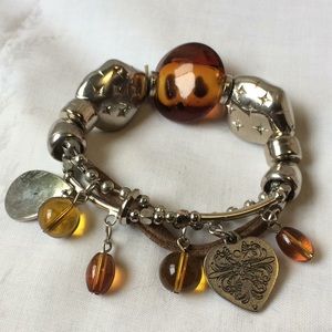 Boho glass bead bracelet